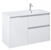 Тумба с раковиной Roca Gap Pro 100,5х46 см правосторонняя ДСП белый глянцевый A852063806