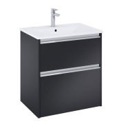Тумба з раковиною Roca Gap Pro 60,5х46 см ДСП чорний матовий A852048532