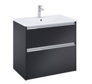 Тумба с раковиной Roca Gap Pro 70,5х46 см ДСП черный матовый A852050532