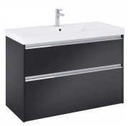 Тумба с раковиной Roca Gap Pro 100х46 см ДСП черный матовый A852055532