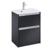 Тумба с раковиной Roca Gap Pro 50,5х38 см ДСП черный матовый A852066532