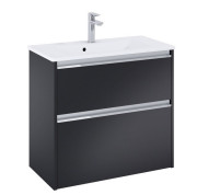 Тумба с раковиной Roca Gap Pro 70,5х38 см ДСП черный матовый  A852068532