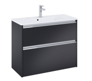 Тумба с раковиной Roca Gap Pro 80,5х38 см ДСП черный матовый A852069532