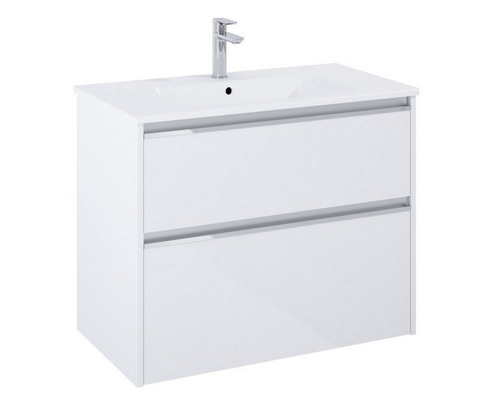 Тумба с раковиной Roca Gap Pro 80,5х38 см ДСП белый глянцевый A852069806