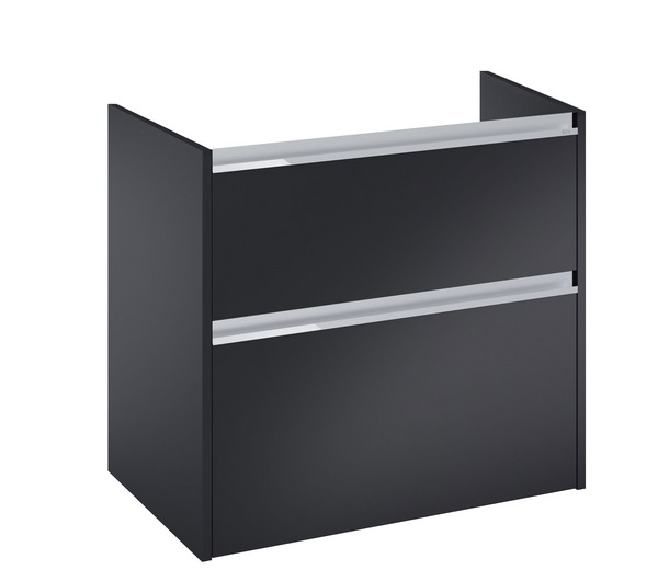Тумба під раковину Roca Gap Pro 78,5х45,1 см лівостороння ДСП чорний матовий A857899532