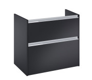Тумба под раковину Roca Gap Pro 78,5х45,1 см правосторонняя ДСП черный матовый A857900532