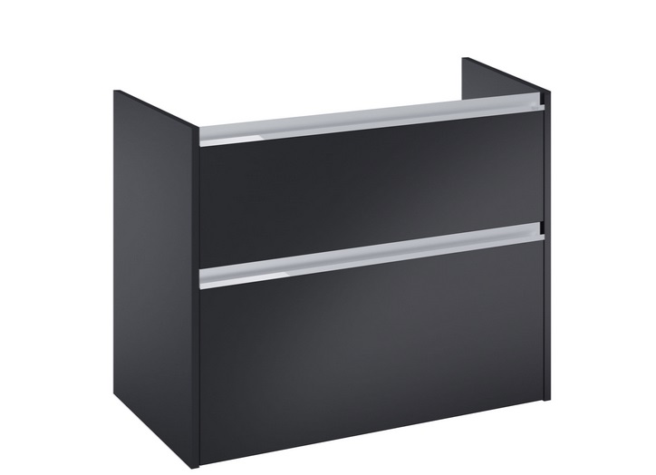 Тумба під раковину Roca Gap Pro 98,5х45,1 см лівостороння ДСП чорний матовий A857902532