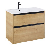 Тумба с раковиной Roca Gap Pro 80,5х46 см левосторонняя ДСП светлый дуб A852053464