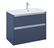 Тумба с раковиной Roca Gap Pro 80,5х46 см правосторонняя ДСП синий матовый A852054538