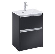 Тумба с раковиной Roca Gap Pro 50,5х38 см ДСП черный матовый A852066532