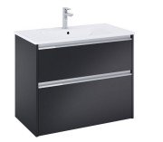 Тумба з раковиною Roca Gap Pro 80,5х46 см ДСП чорний матовий A852051532