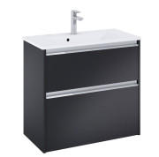Тумба з раковиною Roca Gap Pro 70,5х38 см ДСП чорний матовий A852068532