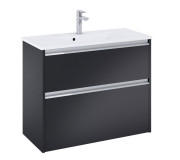 Тумба с раковиной Roca Gap Pro 80,5х38 см ДСП черный матовый A852069532
