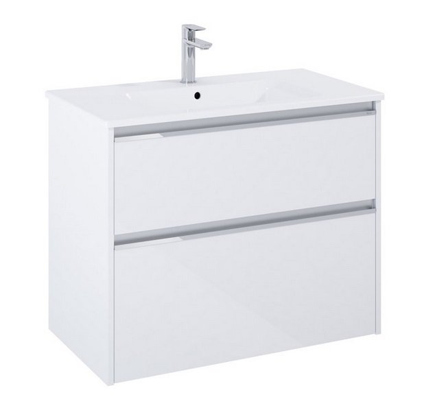 Тумба з раковиною Roca Gap Pro 80,5х46 см ДСП білий глянсовий A852051806