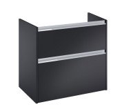 Тумба под раковину Roca Gap Pro 78,5х45,1 см правосторонняя ДСП черный матовый A857900532