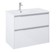 Тумба с раковиной Roca Gap Pro 80,5х46 см левосторонняя ДСП белый глянцевый A852053806