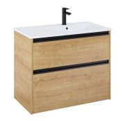 Тумба с раковиной Roca Gap Pro 80,5х46 см правосторонняя ДСП светлый дуб A852054464