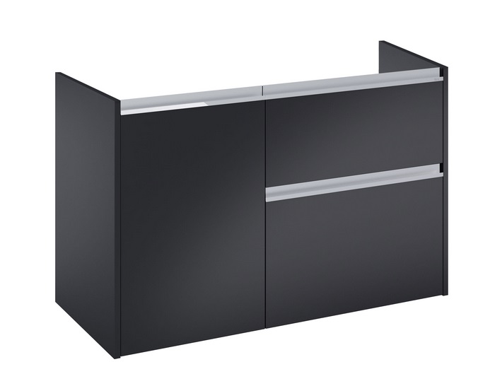 Тумба под раковину Roca Gap Pro 98,5х45,1 см правосторонняя ДСП черный матовый A857905532
