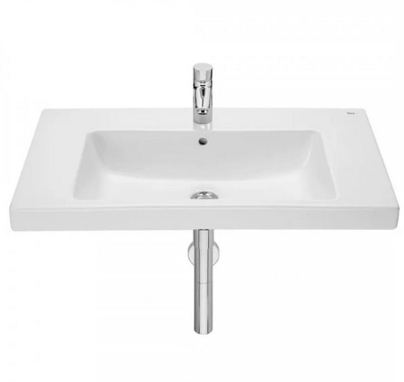 Раковина для ванной Roca Gap 80х46 см сантехническая керамика белый A3270M0004
