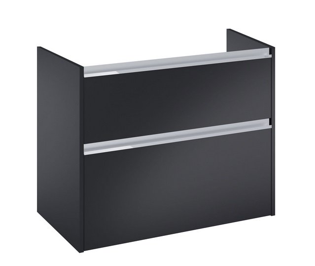 Тумба под раковину Roca Gap Pro 98,5х45,1 см правосторонняя ДСП черный матовый A857903532