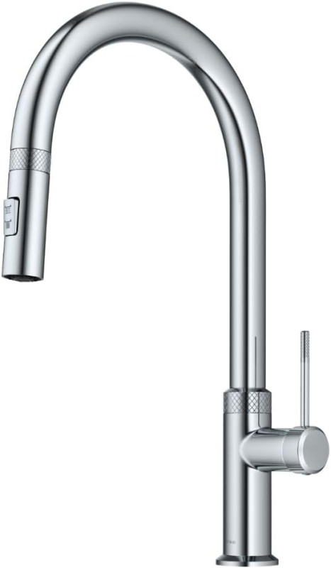 Смеситель для кухни Kraus Oletto с выдвижной лейкой хром KPF-2654CH