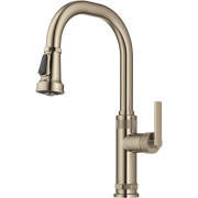 Змішувач для кухні Kraus Allyn з висувною лійкою антична бронза KPF-4102SFACB