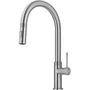 Смеситель для кухни Kraus Oletto с выдвижной лейкой сатин KPF-2654SFS
