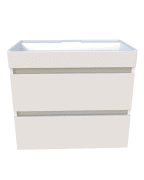 Тумба під раковину Fancy Marble Palma 80х45 см МДФ білий глянець 5761ШН