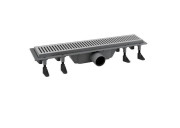 Жолоб водостічний Koller Pool Aqua 50 см з решіткою Line ABS-пластик/нержавіюча сталь AQL0500