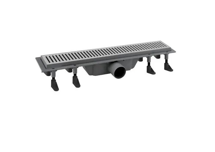 Жолоб водостічний Koller Pool Aqua 50 см з решіткою Line ABS-пластик/нержавіюча сталь AQL0500