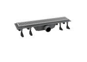 Жолоб водостічний Koller Pool Aqua 50 см з решіткою Line ABS-пластик/нержавіюча сталь AQL0500