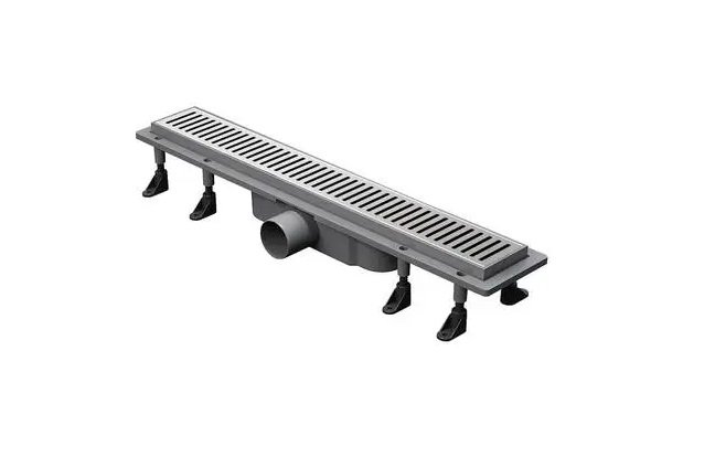 Жолоб водостічний Koller Pool Aqua 60 см з решіткою Line ABS-пластик/нержавіюча сталь AQL0600