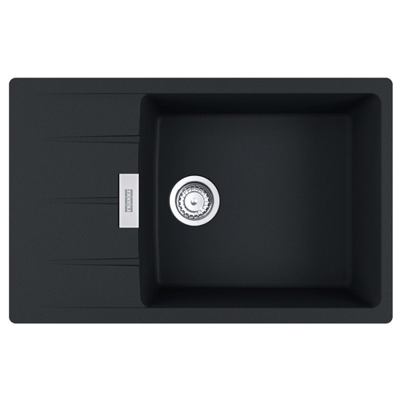 Мийка для кухні Franke Centro CNG 611-78 XL 78х50 см Fragranite чорний матовий 114.0701.816