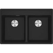 Мийка для кухні Franke Maris MRG 620 TL 76х51 см Fragranite чорний матовий 114.0720.009