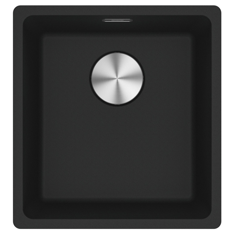 Мийка для кухні Franke Maris MRG 110-37 40,3х43,3 см під стільницю Fragranite чорний матовий 125.0701.774