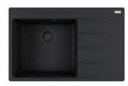 Мойка для кухни Franke Centro CNG 611-78 TL 78х50 см чаша слева Fragranite Black Edition 114.0699.239