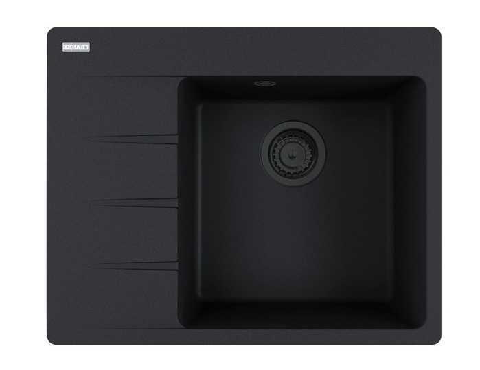 Мойка для кухни Franke Centro CNG 611-62 TL 62х50 см чаша справа Fragranite Black Edition 114.0699.240