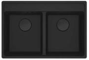 Мийка для кухни Franke Maris MRG 620 TL 76х51 см Fragranite Black Edition 114.0720.010