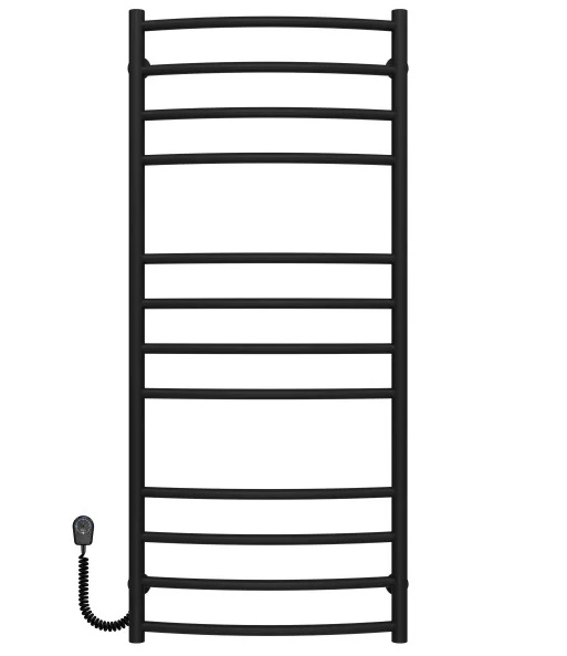 Електрична сушарка для рушників Deffi Класик Еліт П12 400х1200 ліве підключення чорний C.KE.120.40.12.E.B.L.5