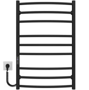 Электрический полотенцесушитель Deffi Классик Элит П9 500х800 левое подключение JD03 черный C.KE.80.50.9.E.B.L.1