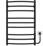 Электрический полотенцесушитель Deffi Классик Элит П9 500х800 правое подключение JD03 черный C.KE.80.50.9.E.B.R.1