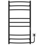 Электрический полотенцесушитель Deffi Классик Элит П9 500х1000 правое подключение JD03 черный C.KE.100.50.9.E.B.R.1
