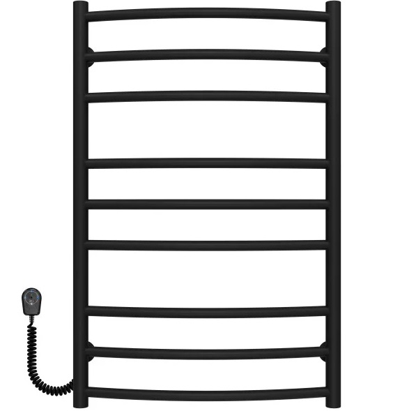 Електросушарка для рушників Deffi Класик Еліт П9 500х800 ліве підключення чорний C.KE.80.50.9.E.B.L.5