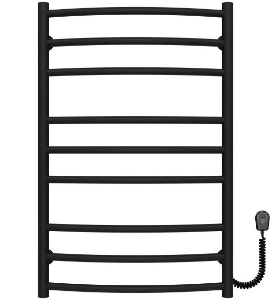 Электрический полотенцесушитель Deffi Классик Элит П9 500х800 правое подключение черный C.KE.80.50.9.E.B.R.5