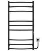 Электрический полотенцесушитель Deffi Классик Элит П9 600х1000 правое подключение JD03 черный C.KE.100.60.9.E.B.R.1