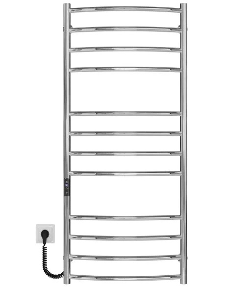 Электрический полотенцесушитель Deffi Классик Элит П12 600х1200 левое подключение JD03 хром C.KE.120.60.12.E.C.L.1