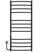 Электрический полотенцесушитель Deffi Классик Элит П12 600х1200 левое подключение JD03 черный C.KE.120.60.12.E.B.L.1