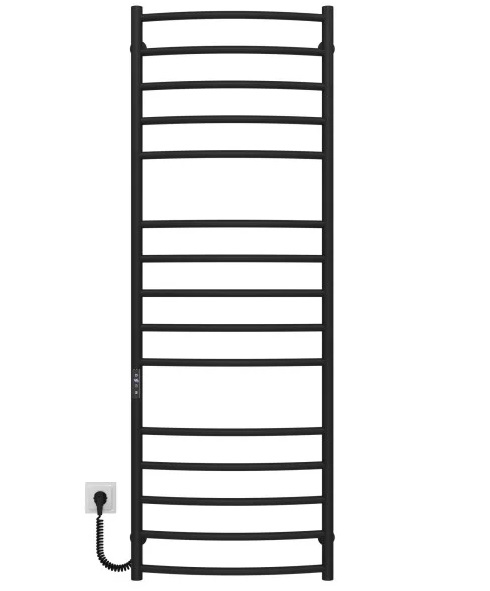 Электрический полотенцесушитель Deffi Классик Элит П15 500х1500 левое подключение JD03 черный C.KE.150.50.15.E.B.L.1