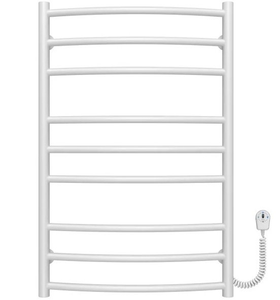 Электрический полотенцесушитель Deffi Классик Элит П9 600х800 правое подключение белый C.KE.80.60.9.E.W.R.5
