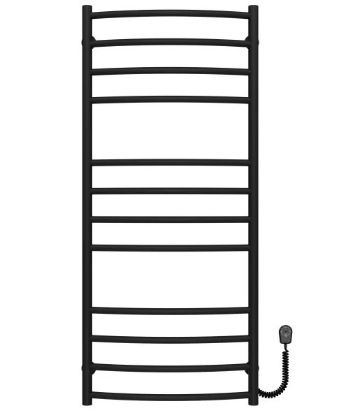 Електрична сушарка для рушників Deffi Класик Еліт П12 600х1200 праве підключення чорний C.KE.120.60.12.E.B.R.5